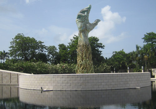 The Holocaust Memorial in Miami Beach