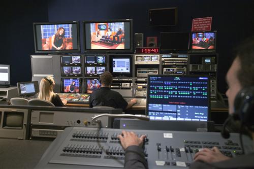 Students working in studio
