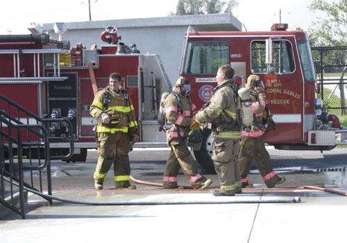 Students in MDC's Fire Academy