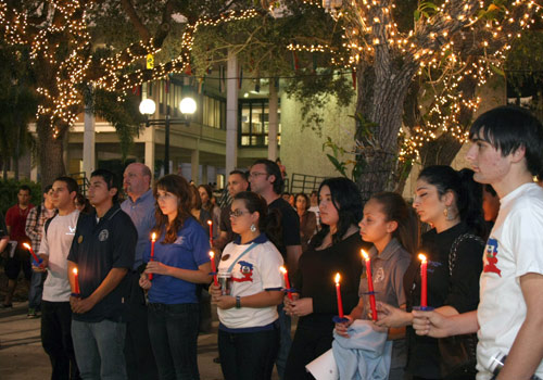 Candlelight vigil