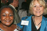 Kaleba Ngoie-Kasongo with Linda Kaplan