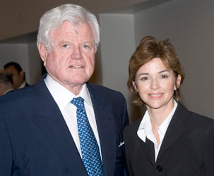 Sen. Edward “Ted” Kennedy and MDC Board Chair Helen Aguirre Ferré
