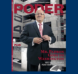 Dr. Padrón on the cover of 'Poder Hispanic' magazine