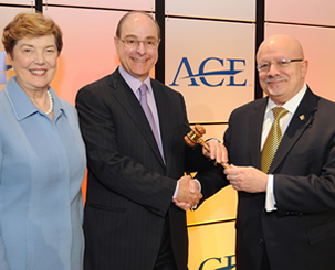 Molly Corbett Broad, Joseph Aoun and President Padrón