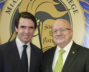 José María Aznar and President Padrón