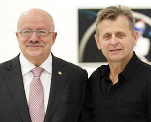 President Padrón and Mikhail Baryshnikov