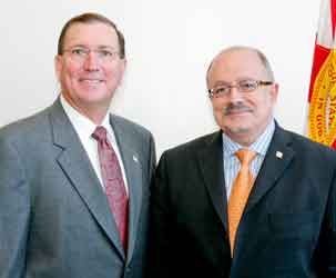 Florida Senate President Ken Pruitt and MDC President Dr. Eduardo J. Padron