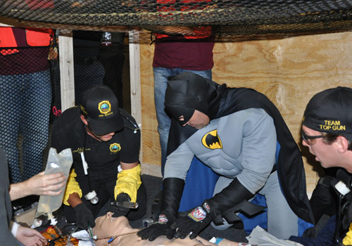 Contestant dressed as Batman