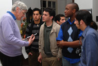 Students conversing