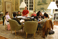 Students studying