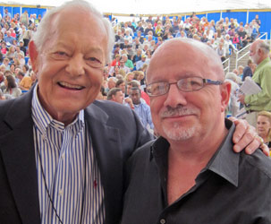 Bob Schieffer, chief Washington correspondent for CBS News and moderator of Face the Nation, with Dr. Padrón