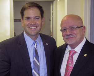 U.S. Sen. Marco Rubio and President Padrón.