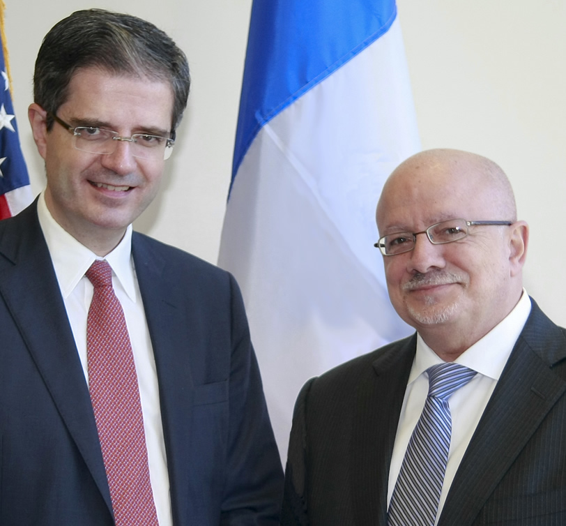 Ambassador François Delattre and President Padrón