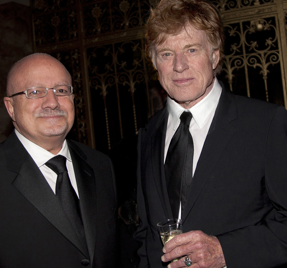 President Padrón and Robert Redford  