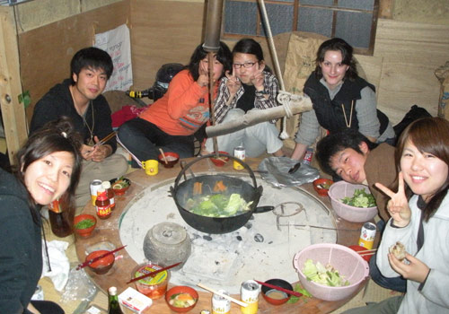 MDC student in Japan with classmates