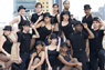 Dance troop posing