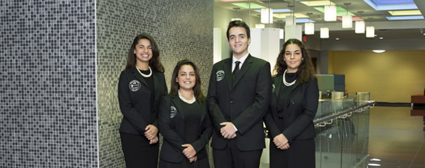 A group of student invovled in student government pose for a picture