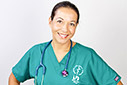 Nurse smiling