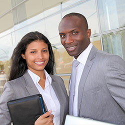 Business team standing