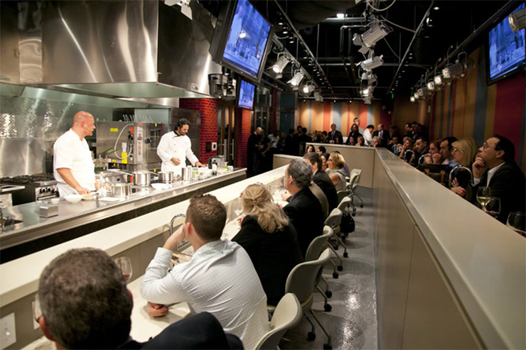 Cooking lesson at the Food and Wine Demonstration Theater