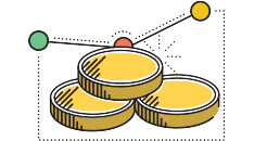 graphic of coins