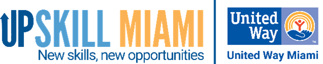 UpSkill and United Way Miami Joint Logos