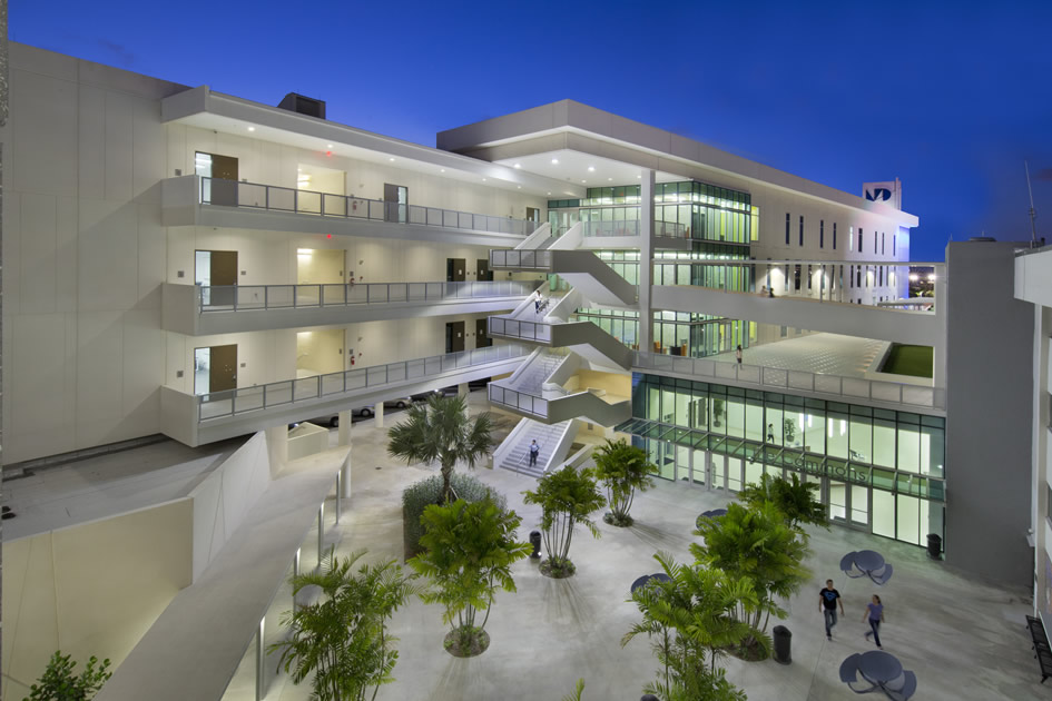 Hialeah Campus at night
