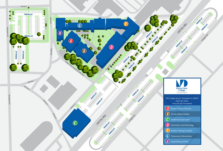 Campus Map And Directions Eduardo J Padron Campus Miami Dade College