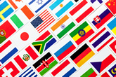 Collage of multiple flags