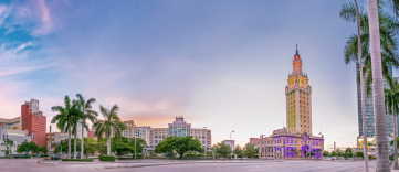 View of Miami Dade College Wolfson Campus from US-1