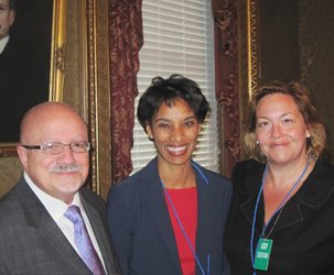 MDC President Padrón; Cecilia Rouse, a member of President Barack Obama’s Council of Economic Advisors;  and Elisabeth Mason, CEO of SingleStop USA at the historic White House Summit on Community Colleges. 