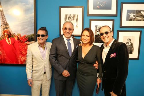 Alexis Rodríguez, Emilio Estefan, Gloria Estefan and Tico Torres