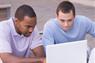Students using laptop