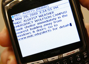 Blackberry text message