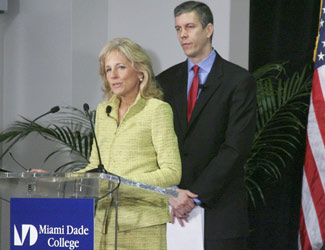 Dr. Jill Biden and U.S. Education Secretary Arne Duncan