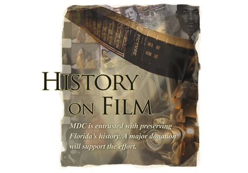 Photo illustration with film and video stills