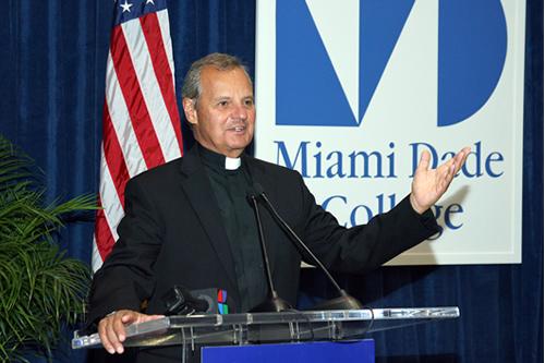 St. Thomas University President Monsignor Franklyn M. Casale