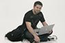 Student with laptop