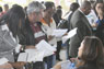 Job seekers at the North Campus
