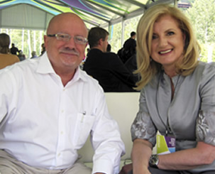 President Padrón and Arianna Huffington