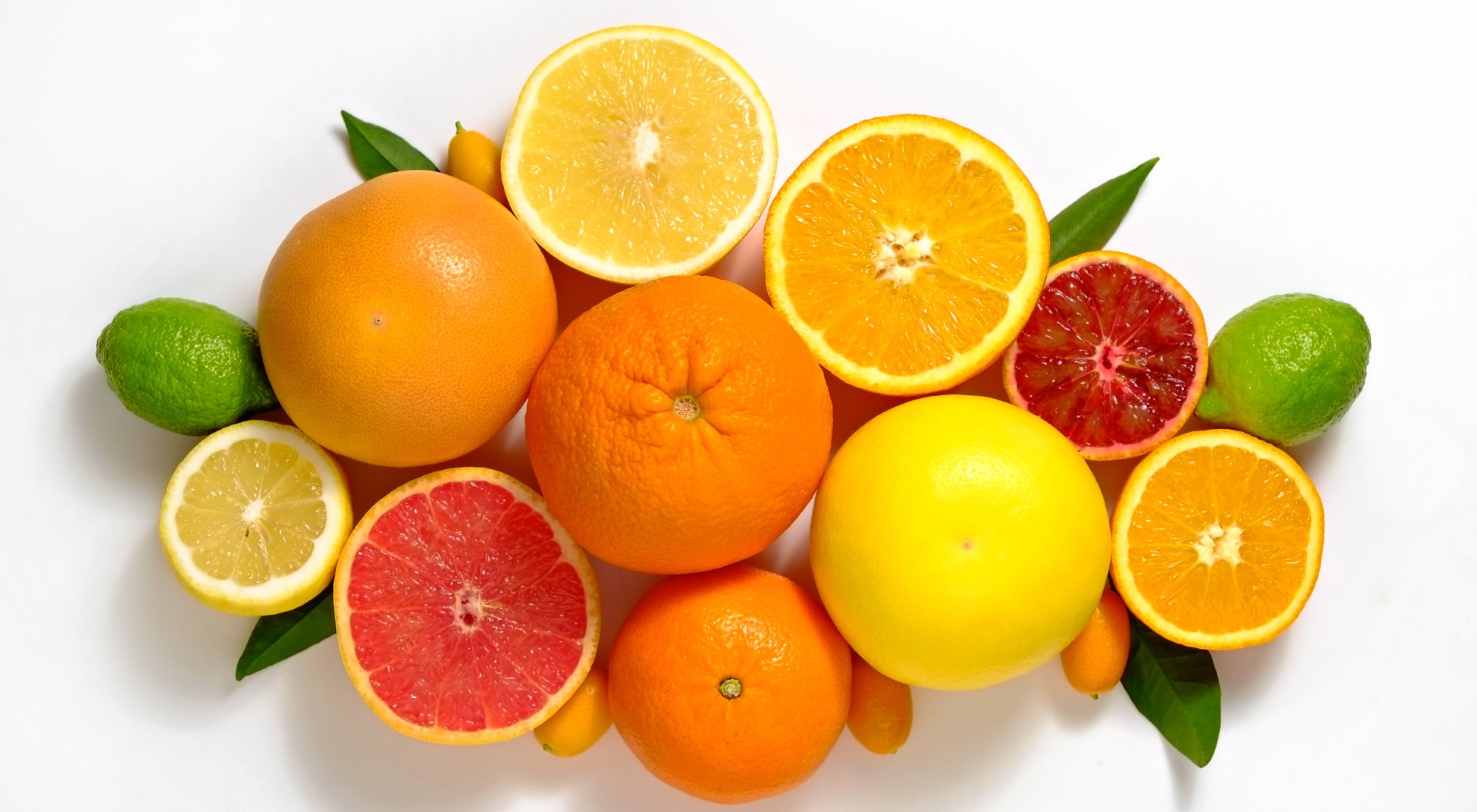 Collection of citrus fruits