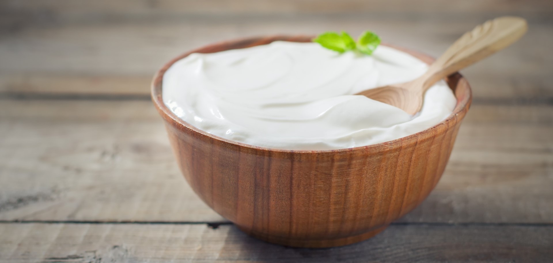 Bowl of yogurt in a bowl