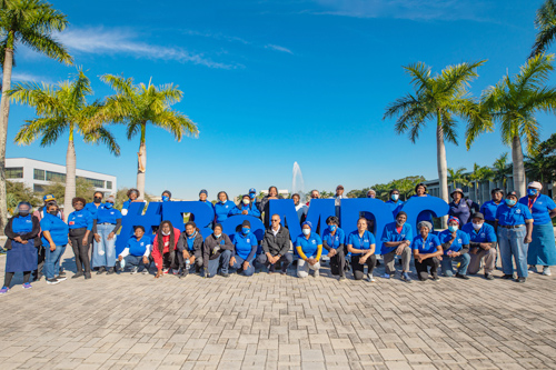 Group photo of North Campus Custodial Services