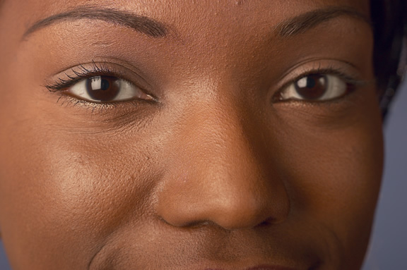 Girl with brown eyes