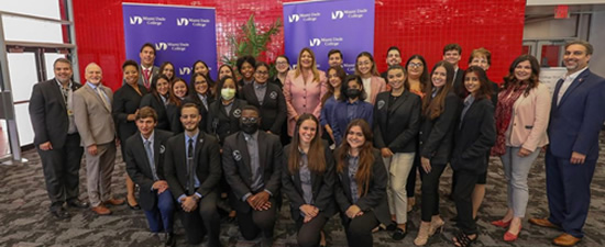 Group of students and administrators associated with the Student Government at North Campus