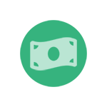 graphic icon of money