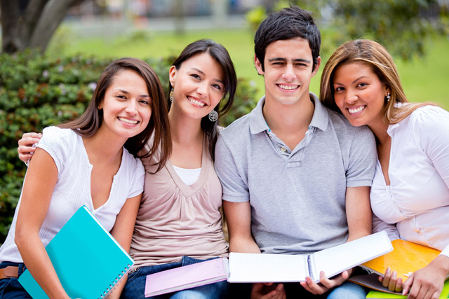 Four MDC students posing for a photo