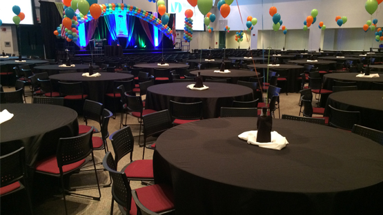 Image of Banquet Style Setup in room 3210