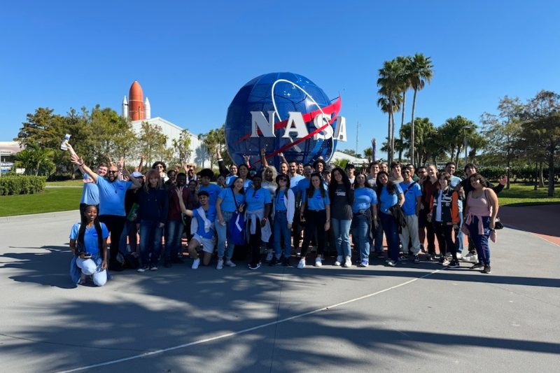 Students at NASA field trip