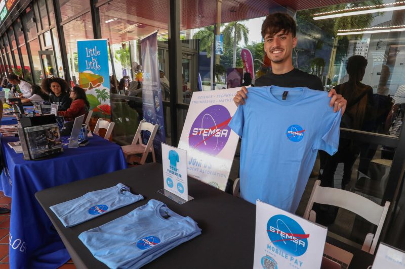 Students celebrate winning first place for their research project